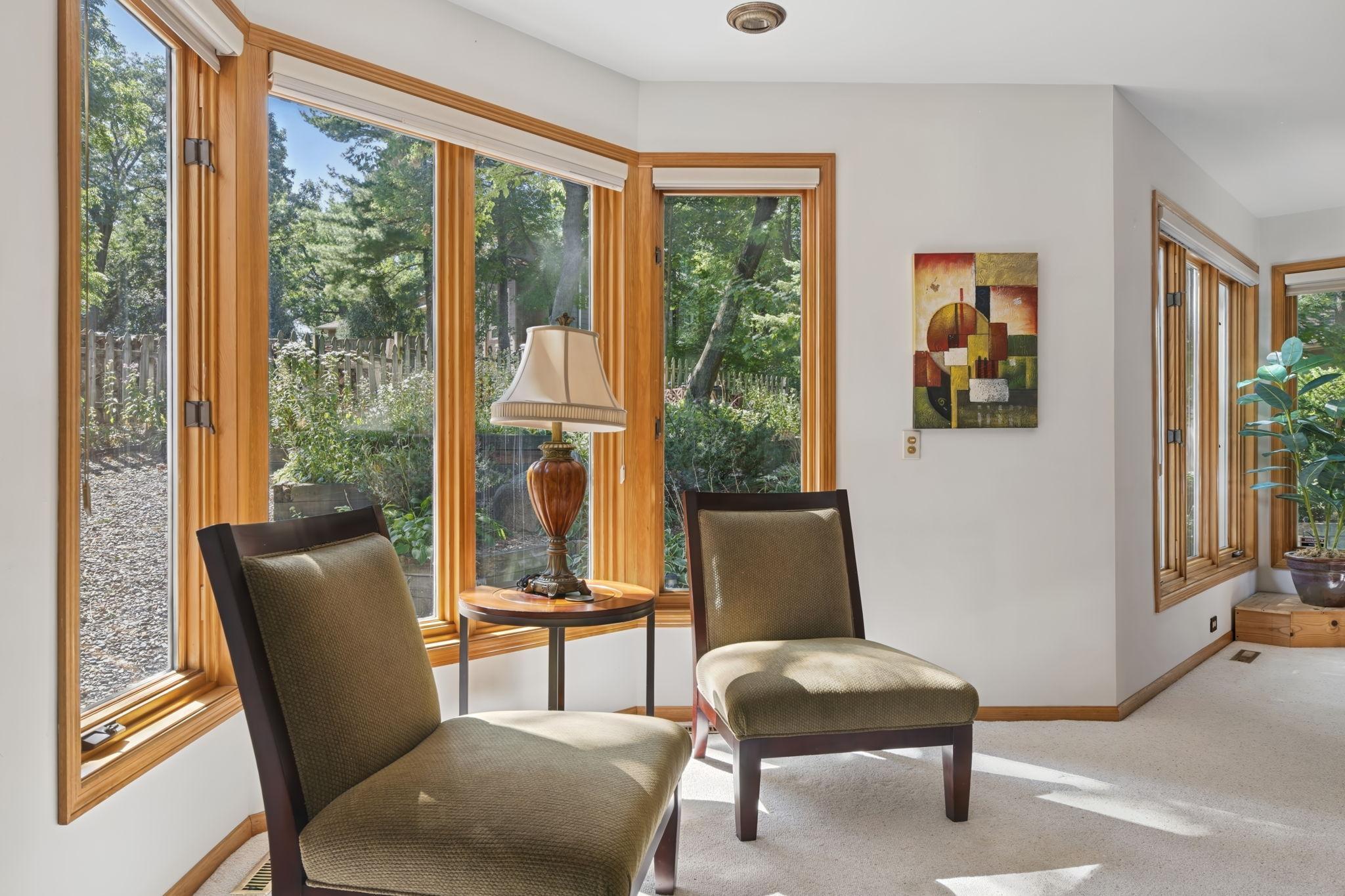 Reading Nook Between the Living Room and Family Room