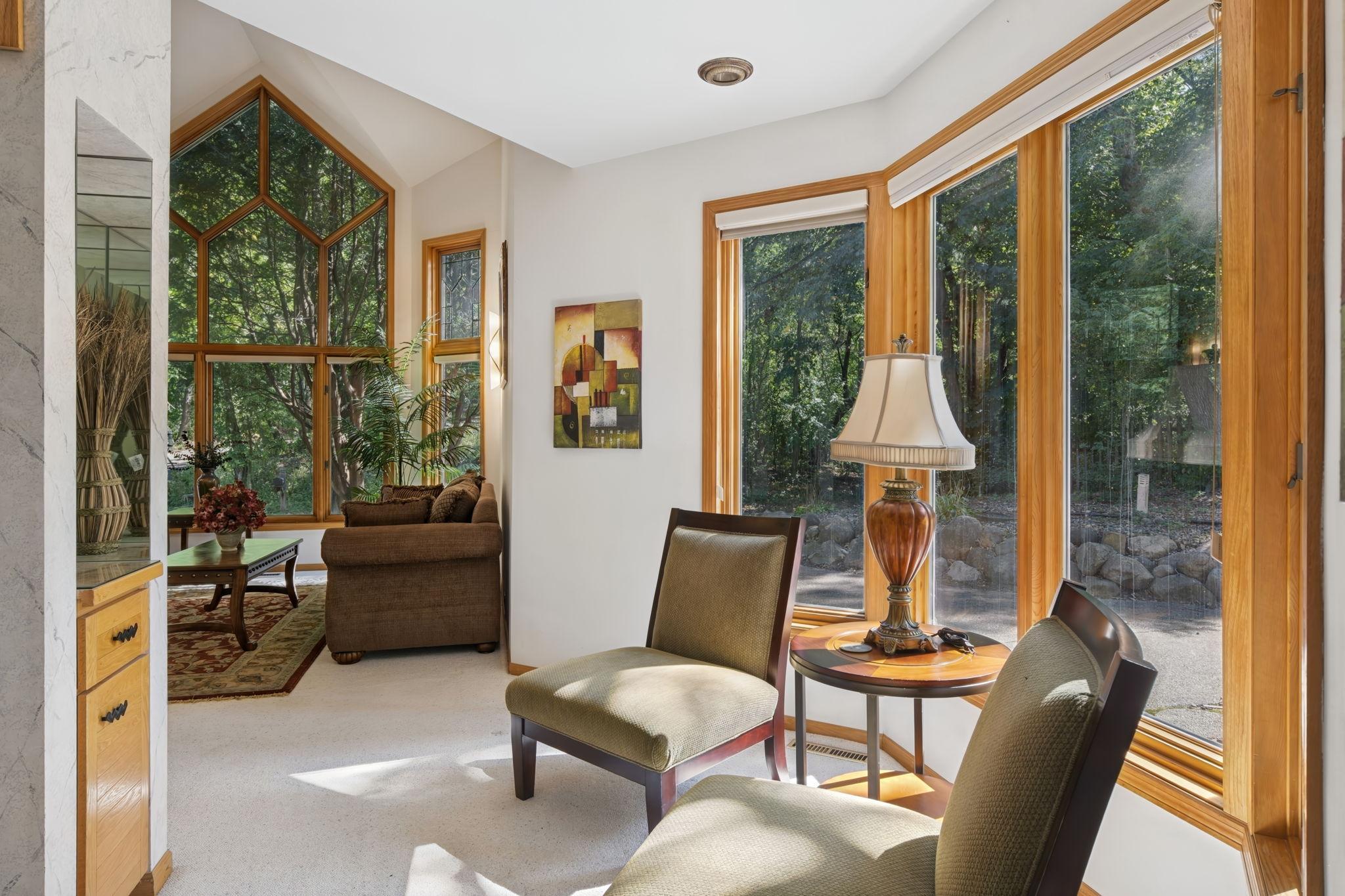 Reading Nook Between the Living Room and Family Room