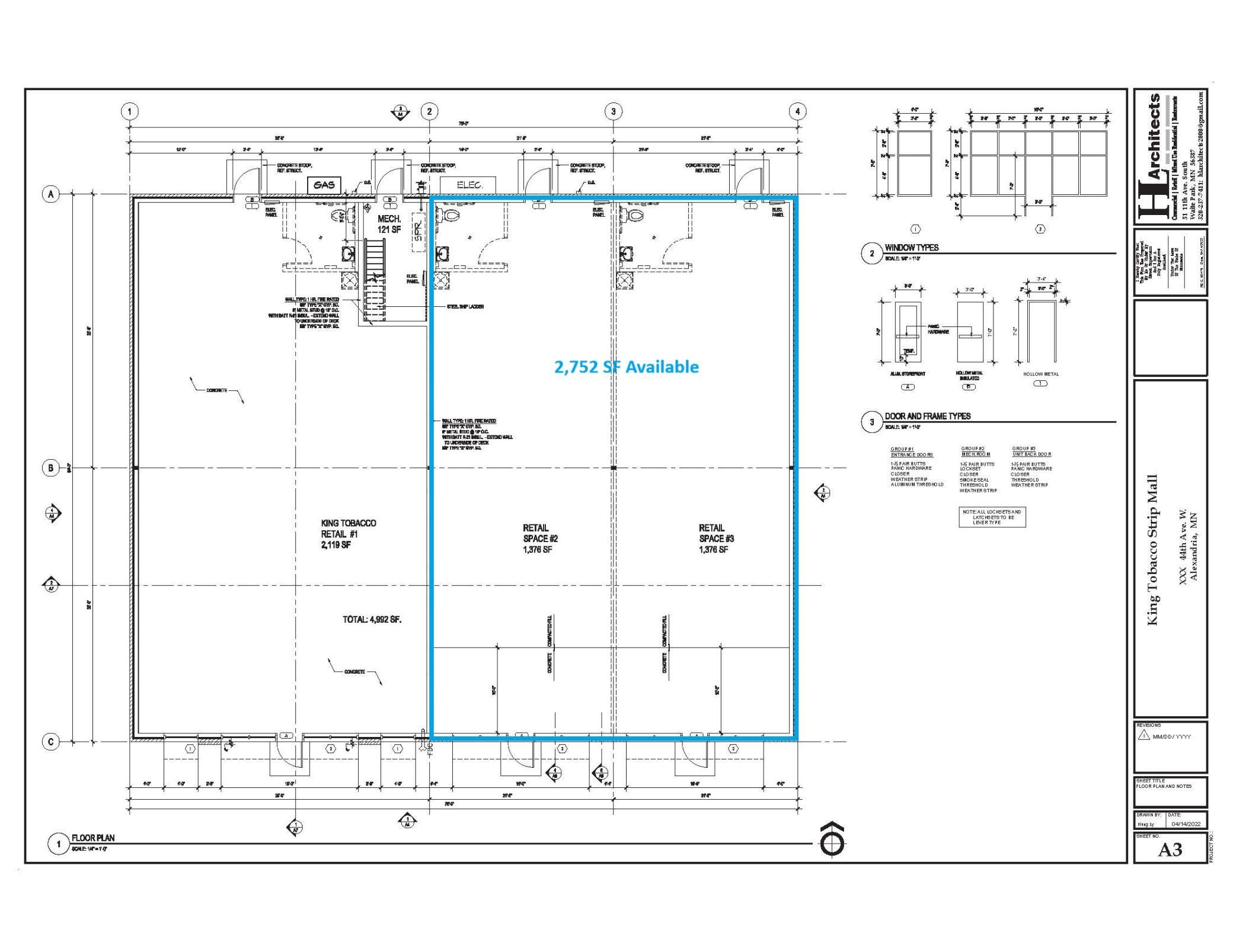 611 44th Ave - Floor Plan 2,752 sf Avail