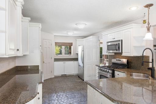 5994 425th St - Kitchen with Newer Appliances and Cobblestone Floors