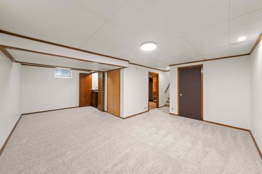 Basement - finished recreation room offering flexible space for entertaining, games, exercise, or a home media area