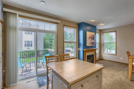 Easy access to the deck for easy indoor-outdoor living!
