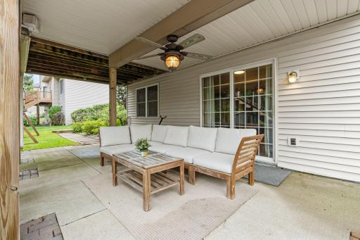 lower level entertaining from walkout basement