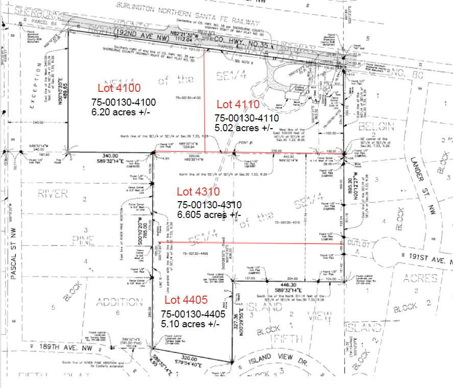 Property photo for TBD 2 192nd Avenue NW, Elk River, MN 55330