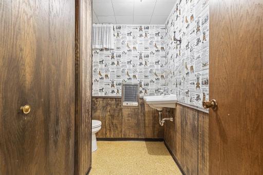Lower level 1/2 bath