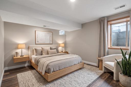 Lower level: bedroom 4 (virtually staged-can be used as primary)