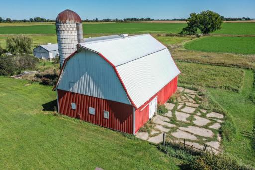 34x55 Red Barn with horse stalls & tac room - hydrant in barn