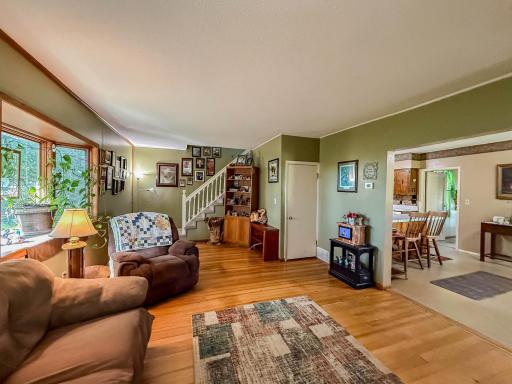 Main House Living Room - Hardwoods, Bay window, Gas Fireplace