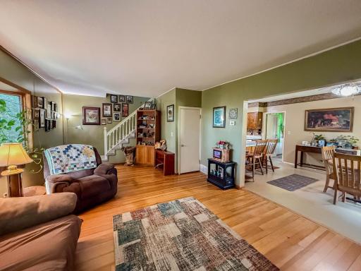 Main House Living Room - Hardwoods, Bay window, Gas Fireplace