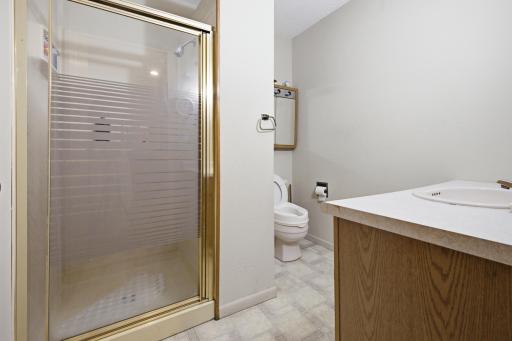 Private 3/4 bath off the primary bedroom
