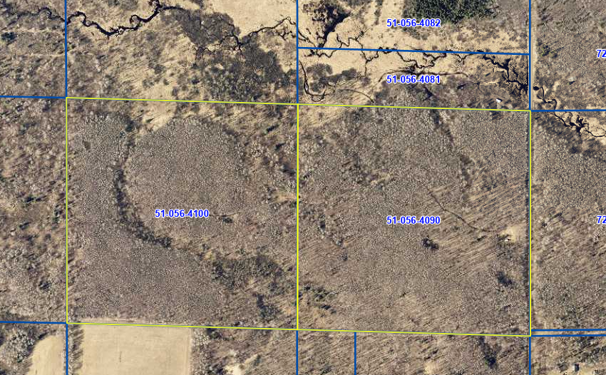 Overview of both parcels as seen on Carlton County Beacon page.