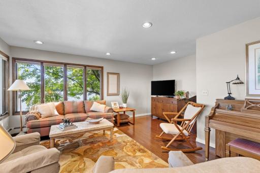 The main living room was designed around the view.