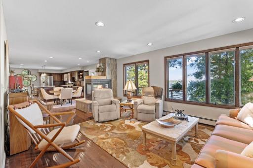 Kitchen, dining, and living spaces flow together for easy everyday living.