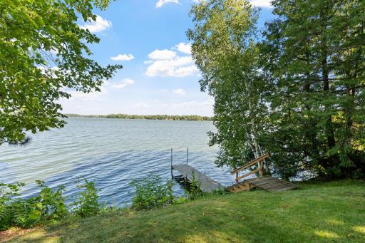 The second dock serves another stretch of the property's shoreline.