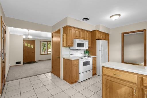 Enjoy real wood cabinetry and plenty of counter space for weekly food prepping.