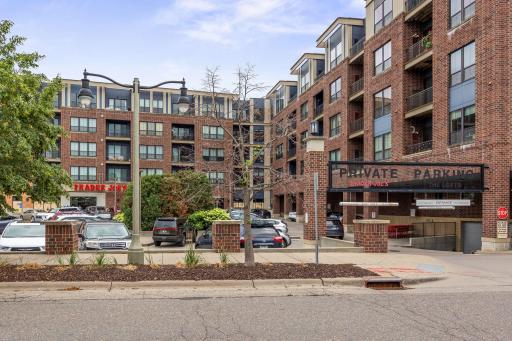 Trader Joes, Restaurants and more within steps!