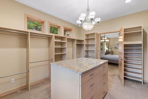 Oversized walk in closet for effortless organization and alot of natural light!