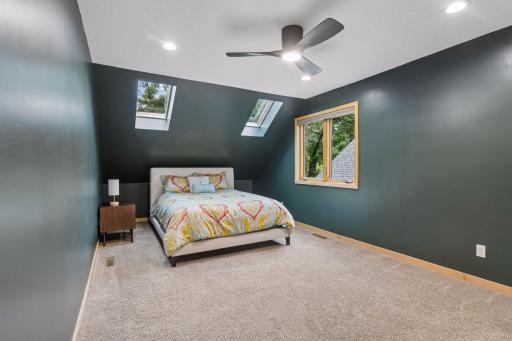 Bedroom 2 features skylights perfect star gazing or watch the cow jump over the moon!