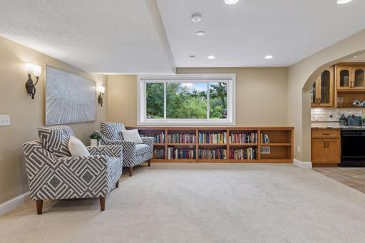 Spacious lower level recreation area with room for a pool table, games, or whatever fits your lifestyle.