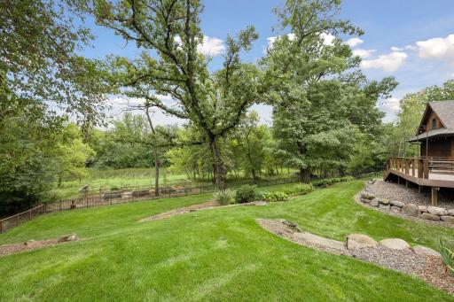Nestled on 5 acres with privacy this remarkable countryside estate in Greenfield is truly a special property.