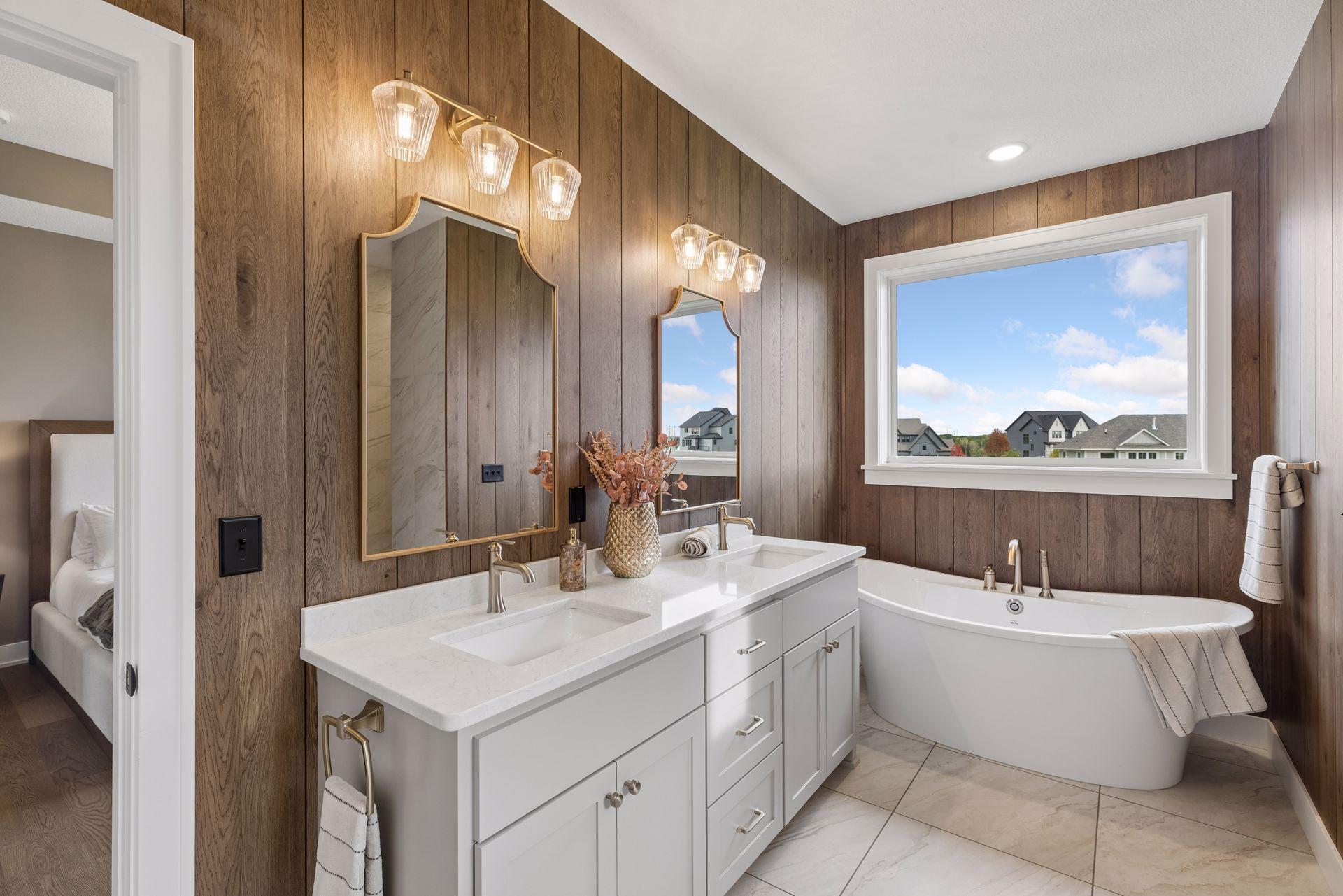 Dual sink vanity