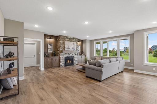 Large greatroom for easy entertaining or movie nights