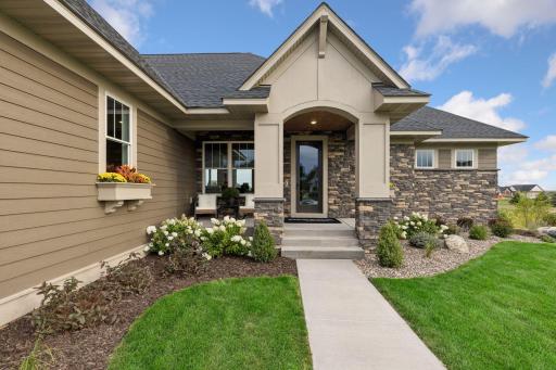 Cozy front porch to enjoy your morning cup of coffee