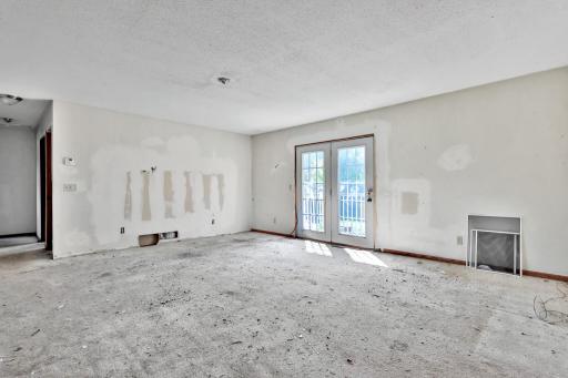 Living room area ready for your finishes and floor covering.