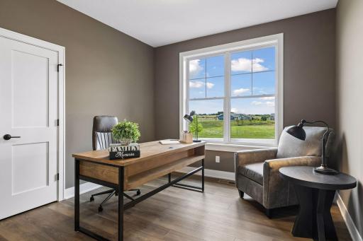 Second main floor bedroom could double as an office