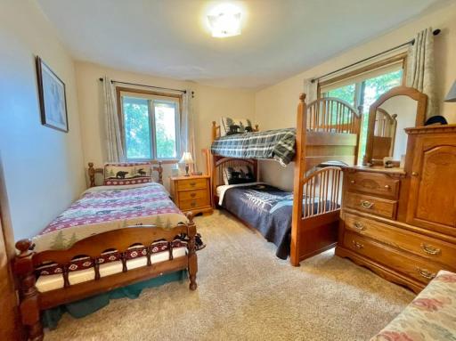 Upstairs Bedroom - 1 Twin & 1 Set of Bunkbeds