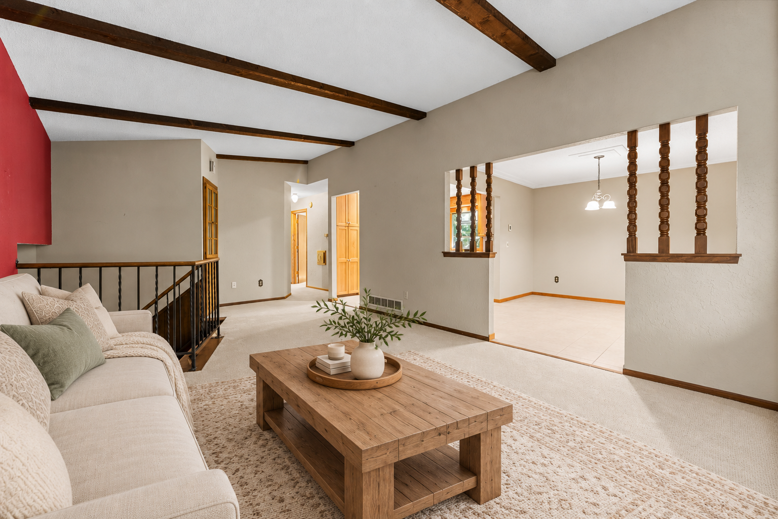 Living Room Virtually Staged for Inspiration