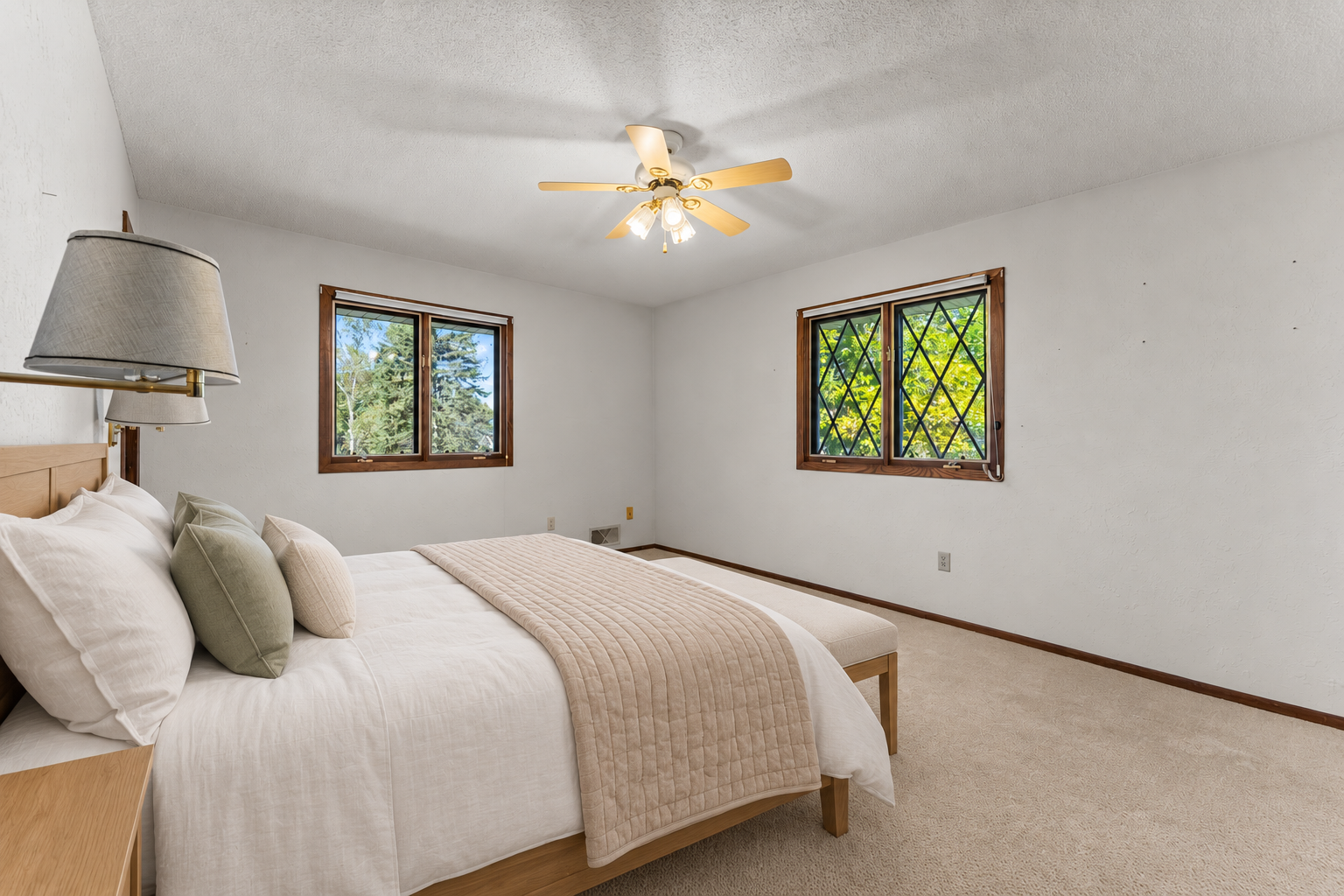 Primary Bedroom Virtually Staged for Inspiration