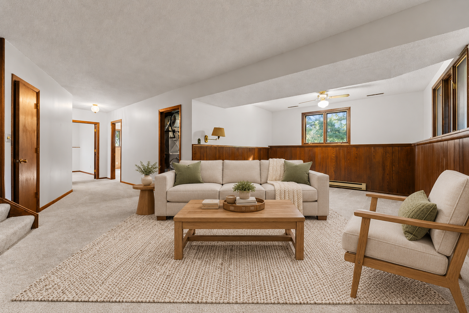 Family Room Virtually Staged for Inspiration
