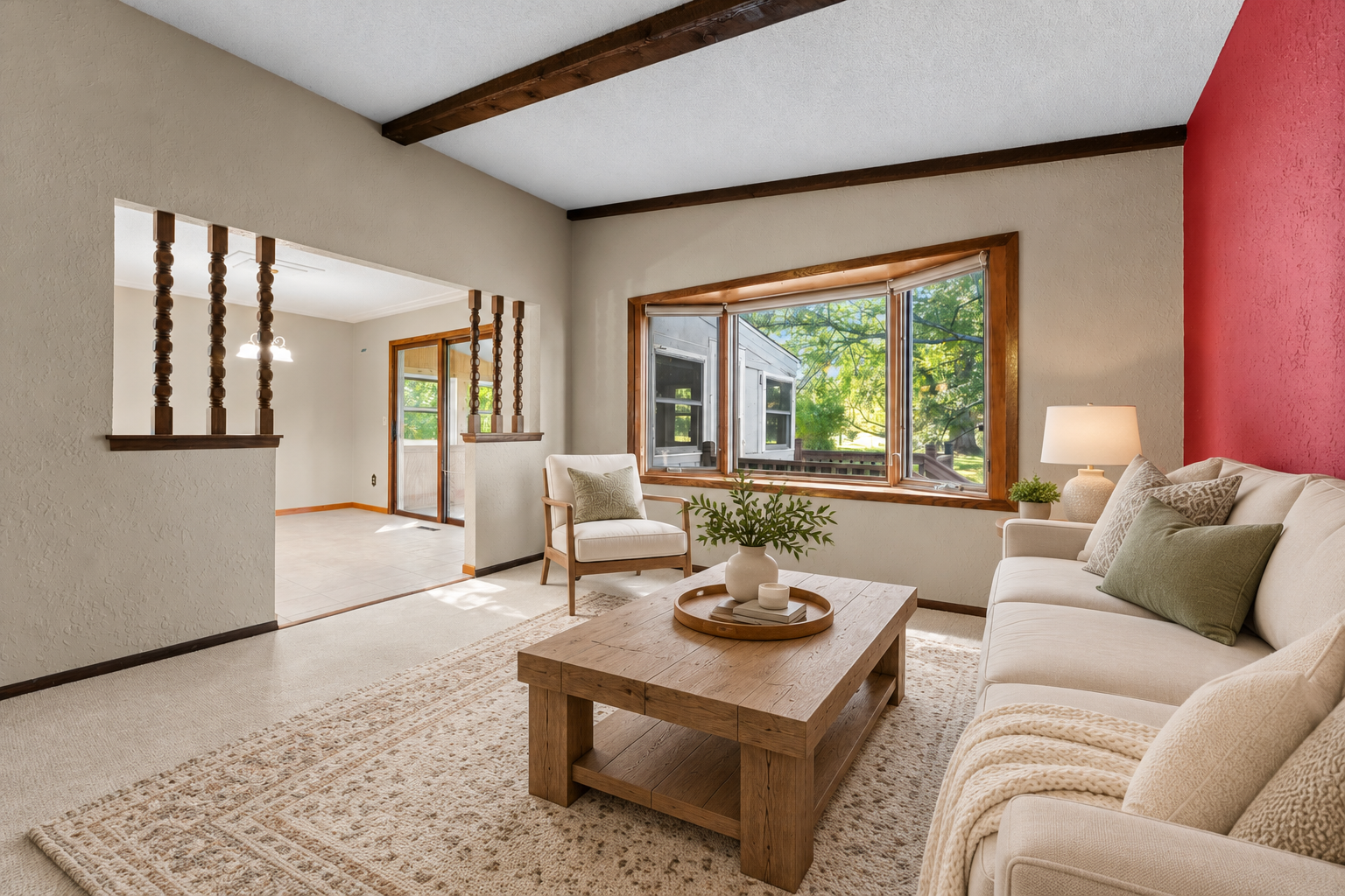 Living Room Virtually Staged for Inspiration
