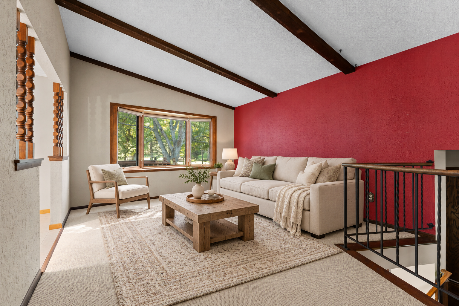 Living Room Virtually Staged for Inspiration