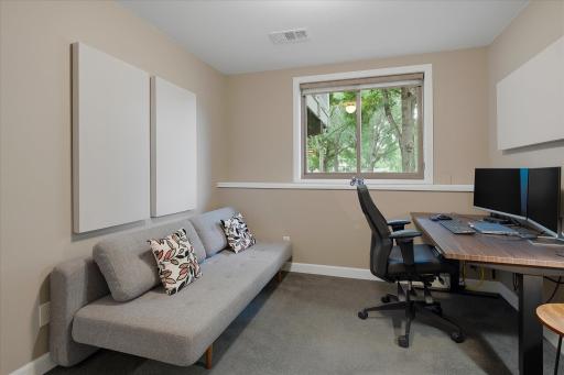 Another view of the bedroom/office in the lower level