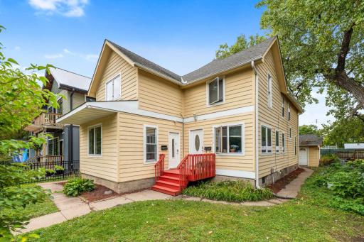 Separate exterior entrances with welcoming front porch.