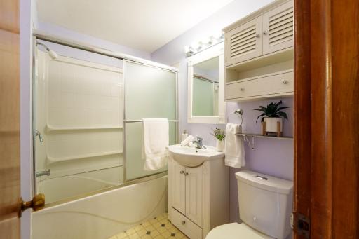 The main level bathroom was previously renovated.
