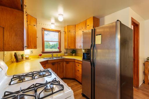 The kitchen is compact, but very functional!