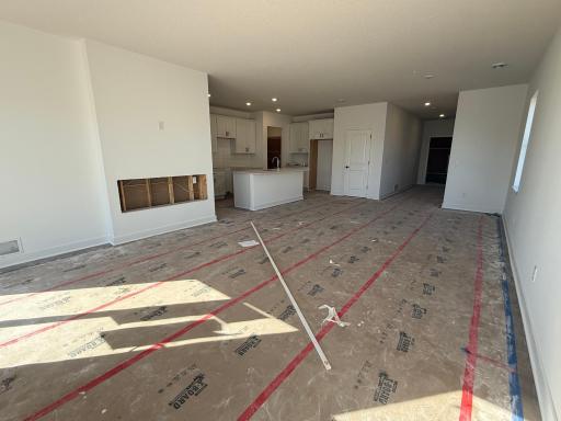 (Photo is of the actual home in progress.)