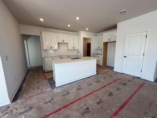(Photo is of the actual home in progress.)