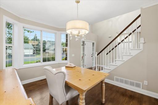 Inviting, light-filled flex room—perfect for dining, home office or playroom