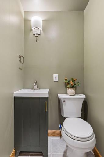 Main floor half bath