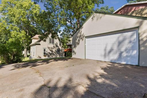 Extra large garage and driveway for two cars