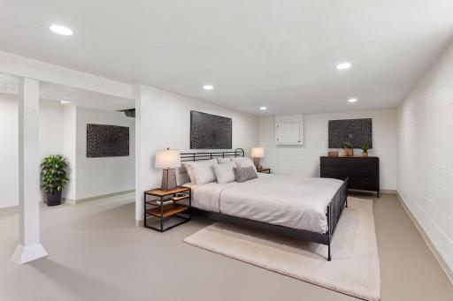 Basement bonus room - virtually staged