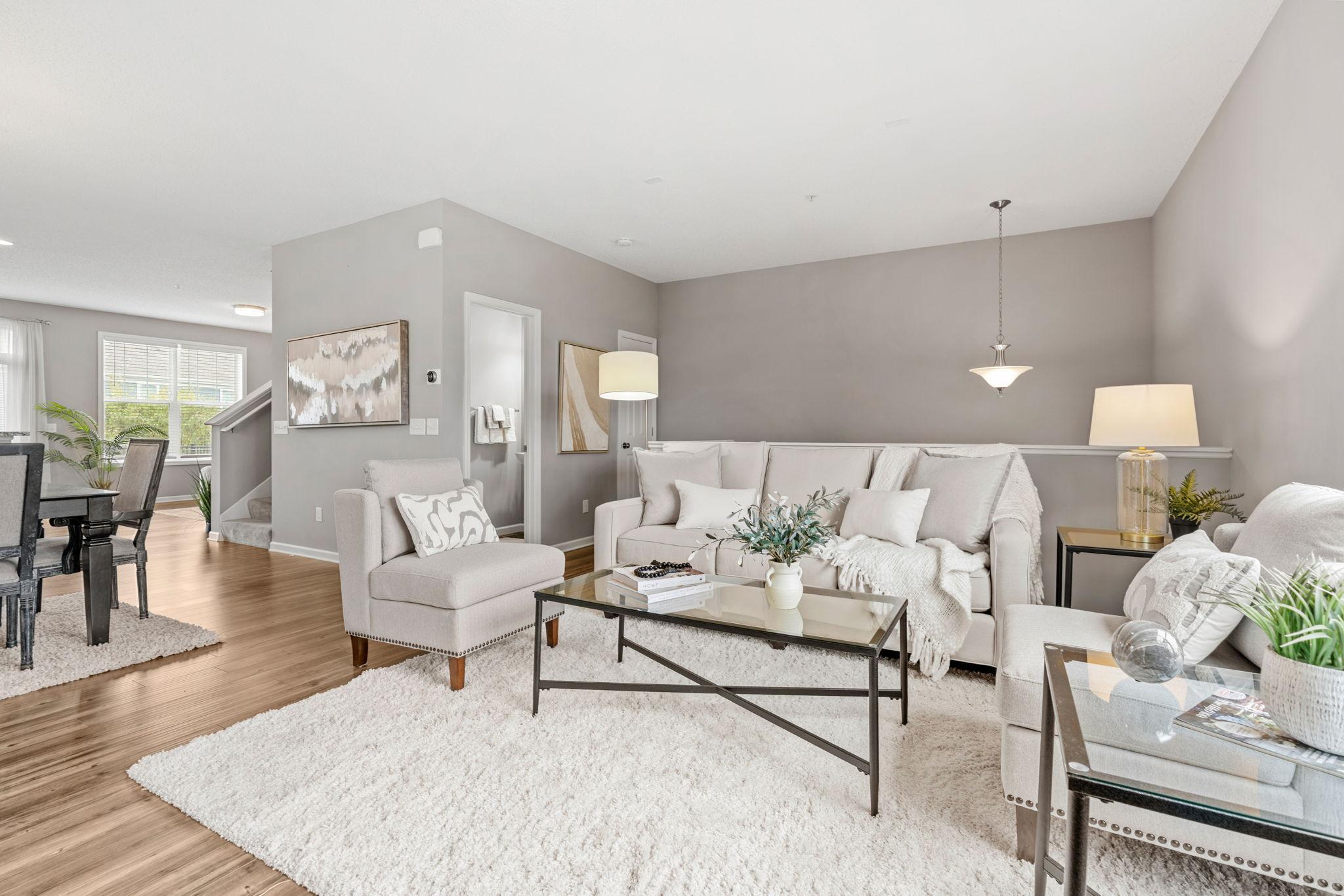 This room is set up for entertaining and ease of living