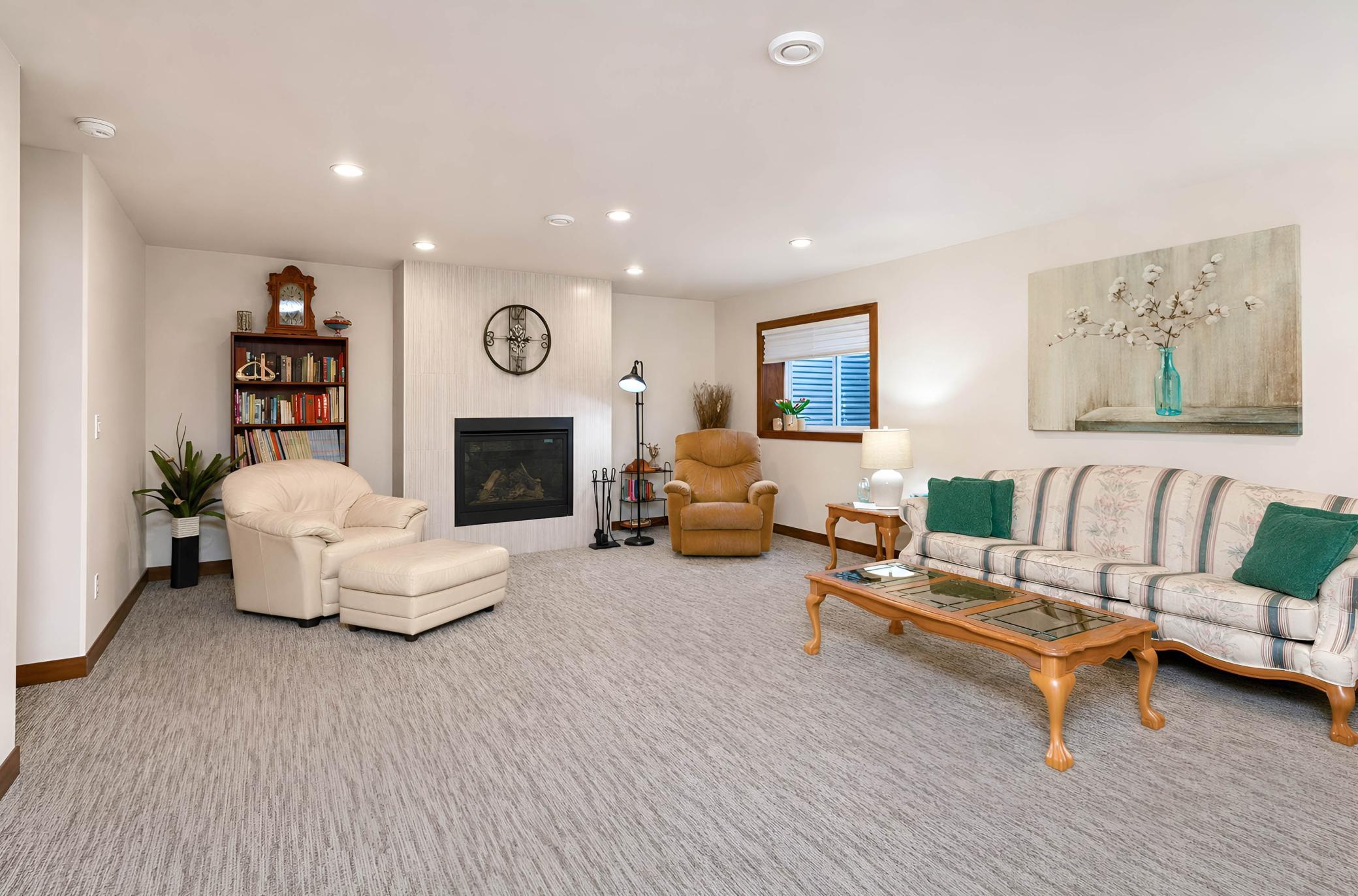 Lower level family room