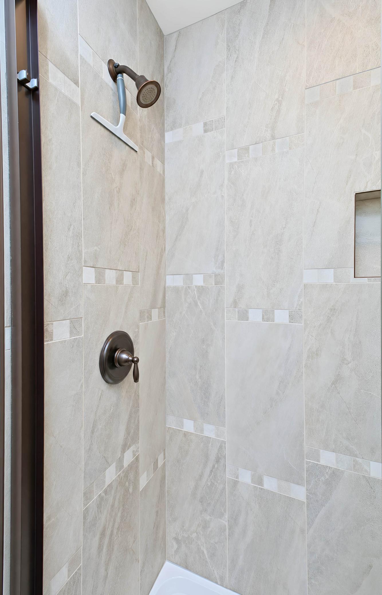 Tile shower