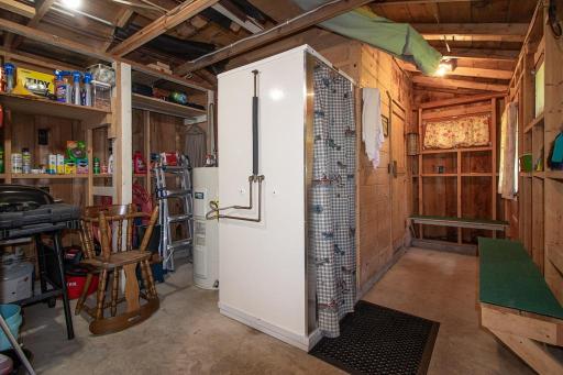 Includes a shower area.