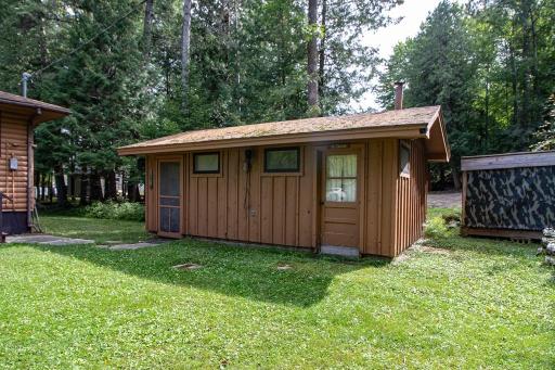 Here is the 20x12 "shower/sauna house" right near the cabin.